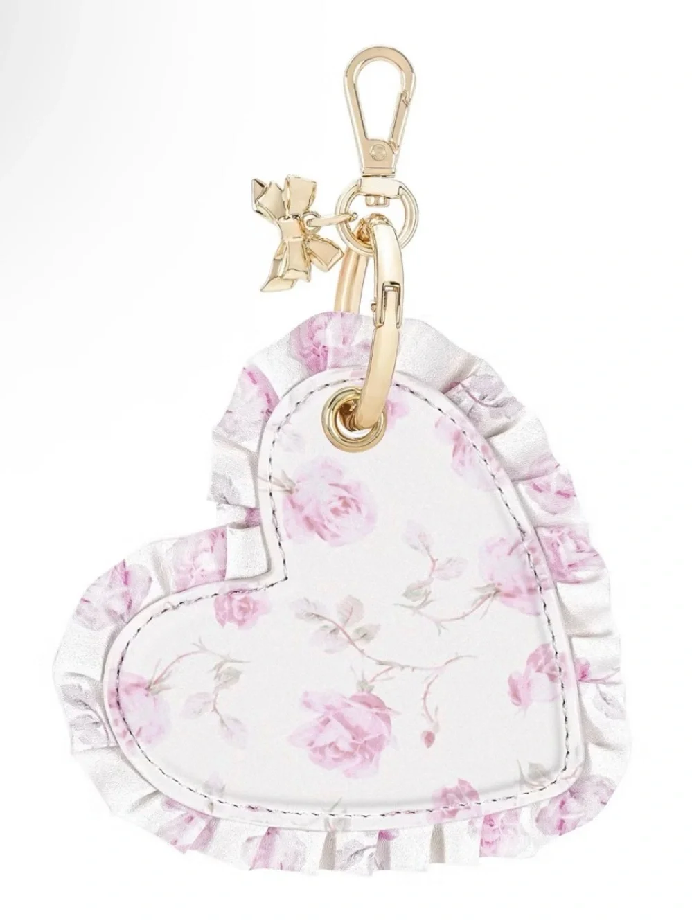LISTING ENDS 7/12: LoveShackFancy x Target Case-Mate Ruffled Heart AirTag Charm